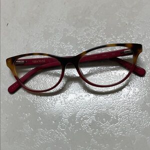 Vera Wang Tortoise and Red Women's Glasses